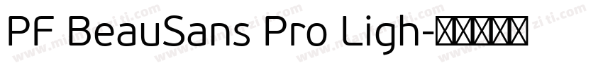 PF BeauSans Pro Ligh字体转换